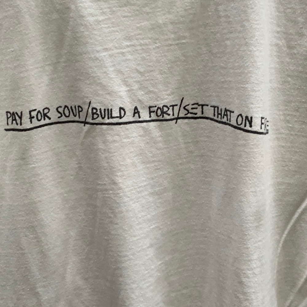 Supreme Basquiat Pay For Soup tshirt. Worn, washed, used, clean - Picture 2 of 6